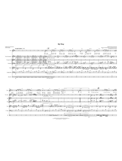 My Way (Arr. Troy Lucas) - Elvis Presley (Large Ensemble)