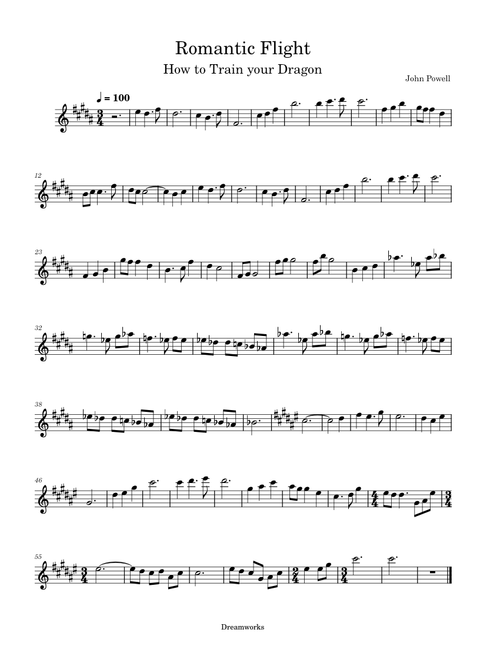 Romantic Flight – John Powell Romantic Flight