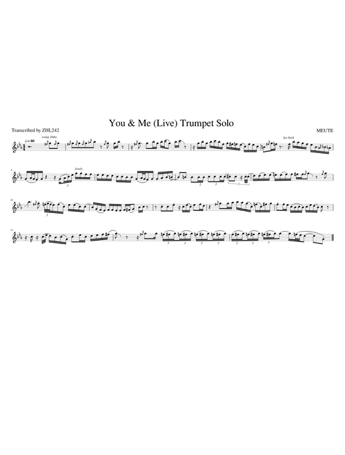 MEUTE - You & Me (Live) Trumpet Solo
