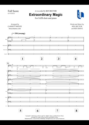 Extraordinary Magic – Ben Shive, Ben Rector Sheet Music for Piano (Solo ...