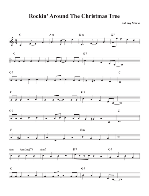 Rockin' Around The Christmas Tree (Arr. David M Fagnant) - Toby Keith (Piano-Vocal-Guitar)