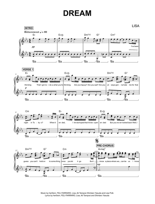 Dream - LISA (Piano)