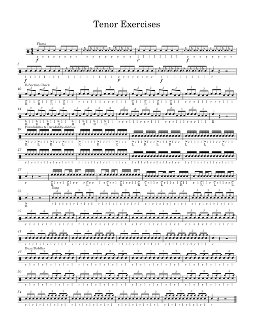Tenor Exercises