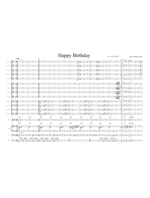 Happy Birthday for Big Band