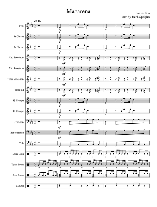 Los del Rio - Macarena (Pep Band)