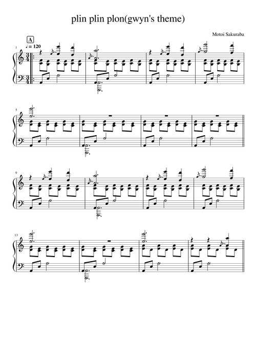 plin plin plon (gwyn's theme) - dark souls