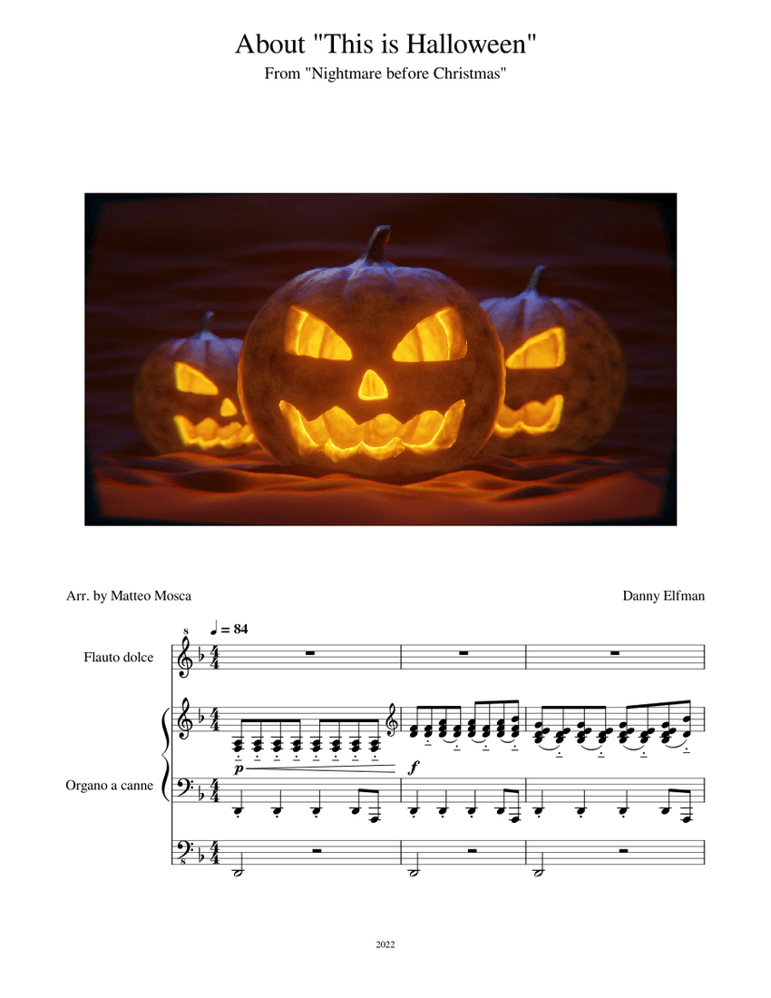 About Halloween piano tutorial