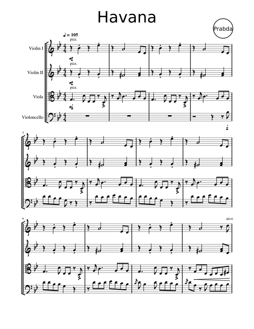 havana-sheet-music-for-violin-viola-cello-string-quartet