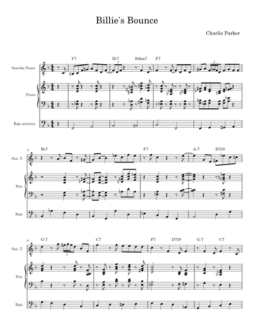 Billie's Bounce - Charlie Parker