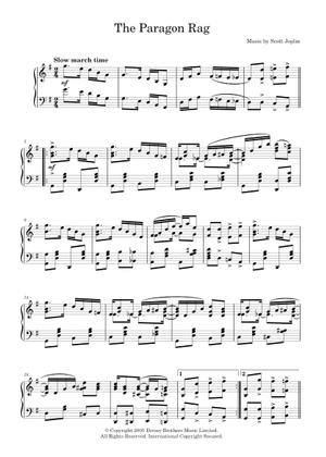 Paragon Rag (Lead sheet with accompaniment) Sheet Music with Chords for ...