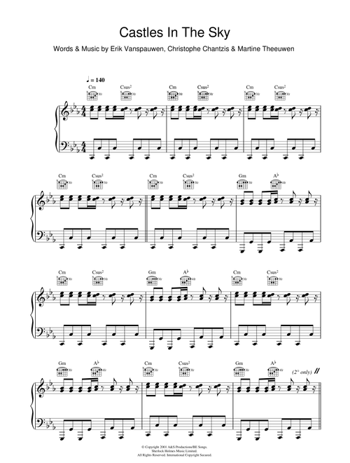 Castles In The Sky - Cascada, Ian Van Dahl, Ian Vah Dahl (Piano Vocal)
