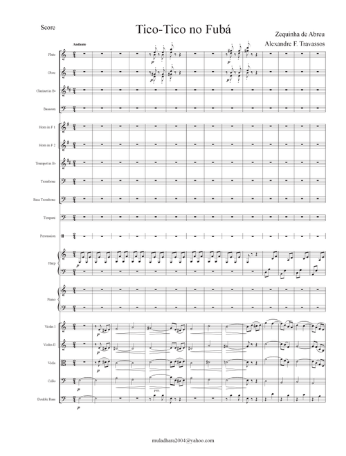 Tico-Tico no Fubá (Arr. Alexandre Travassos) - Zequinha de Abreu (Full Orchestra)