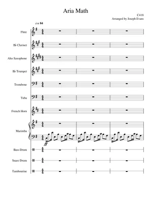 Aria Math Cello Play Official version of Aria Math (from Minecraft) Sheet Music by C418 ...