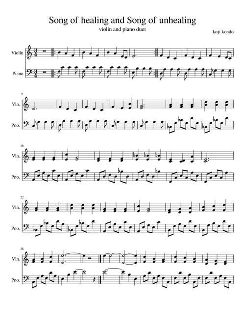 Song of healing and song of unhealing