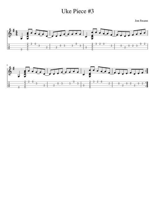 Uke Piece #3 - Low G