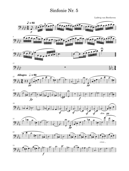 Sinfonia n 5 – Ludwig van Beethoven Sinfonie Nr.5