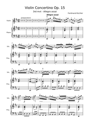 Friedrich Seitz: Concerto G Minor Op. 12: Violon Et Accomp