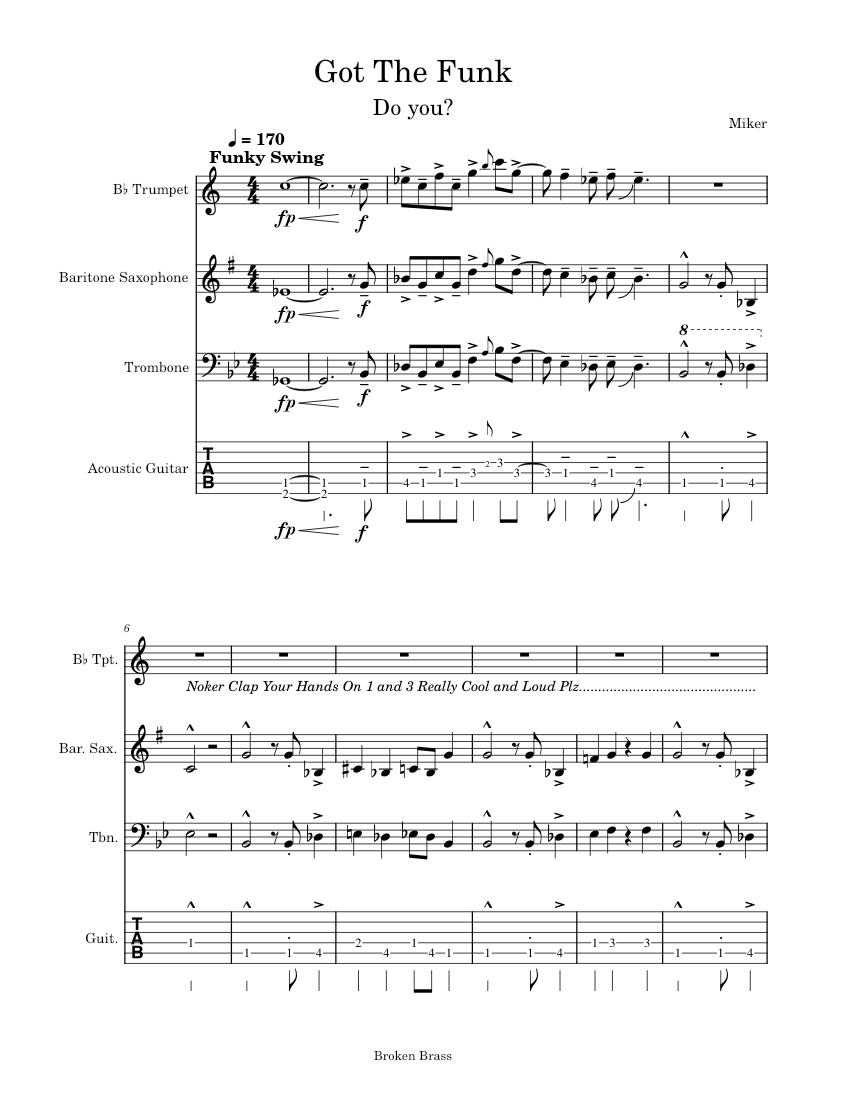 Got The Funk – Broken Brass Ensemble Got The Funk – Miker