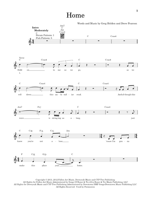Home - Phillip Phillips (Easy Guitar)