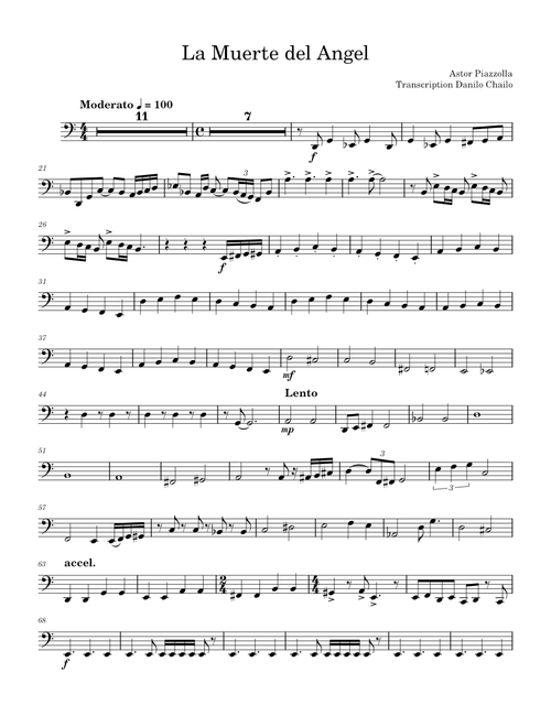 La muerte del angel – Astor Piazzolla