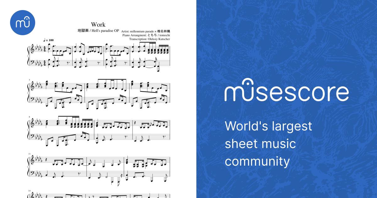 Work - millennium parade × 椎名林檎 Sheet Music for Piano (Solo