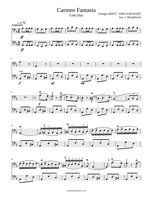 Carmen HABANERA Cello Duet