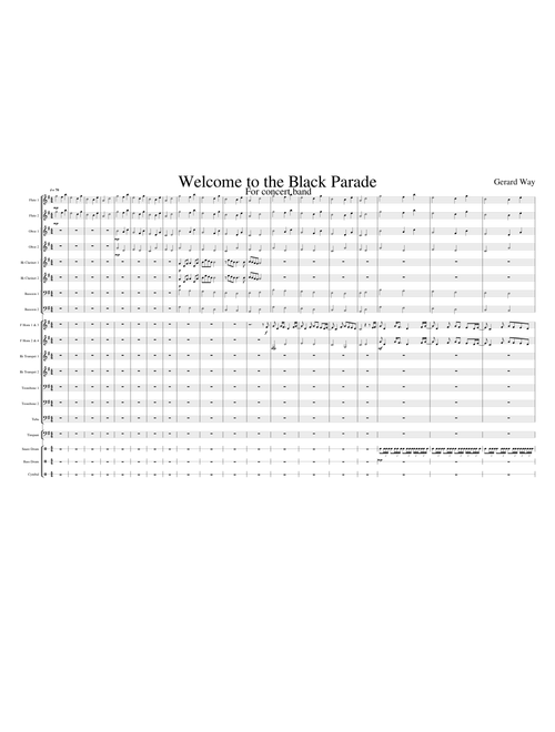 Welcome to the Black Parade for Concert Band