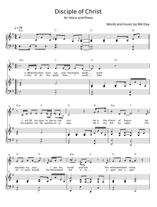 Disciple Of Christ (2024 Youth Theme) - Nik Day