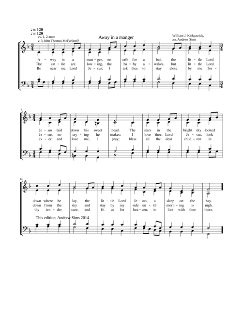 Away in a manger - William Kirkpatrick