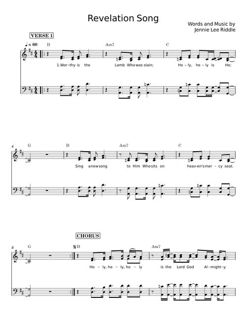 Revelation song - Jennie Lee Riddle