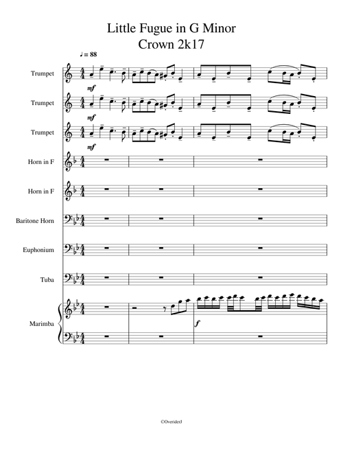 Little Fugue in G Minor Carolina Crown 2017 Update 7/3/2017