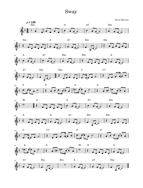Sway – Michael Bublé