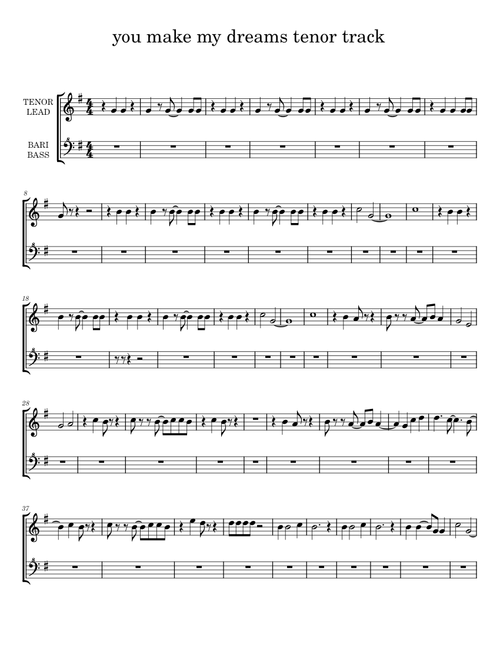 You make my dreams come true – Hall & Oates (Tenor)