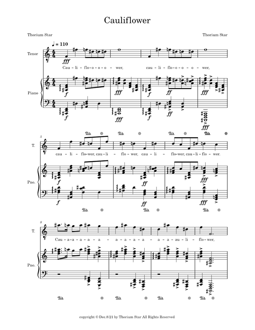 Piano Flocky Cauliflower Top main image 1