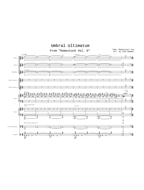 Umbral Ultimatum - Toby Fox, Arr. by June R.