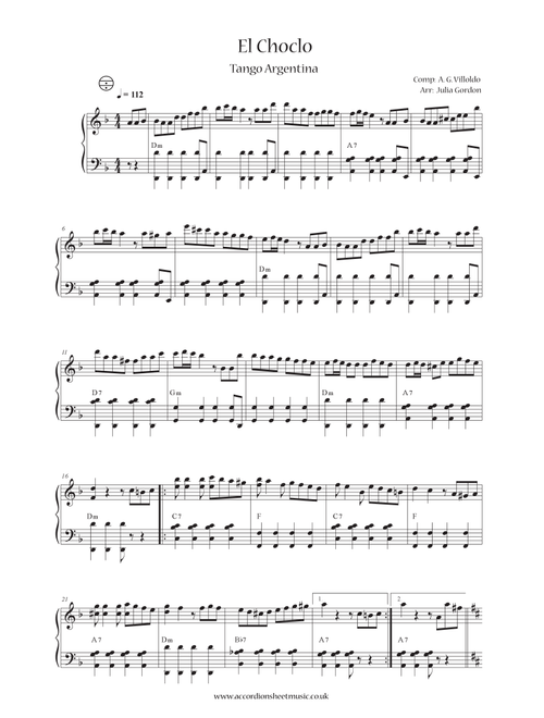 El Choclo (Arr. Julia Gordon) - A G Villoldo (Instrumental Solo)