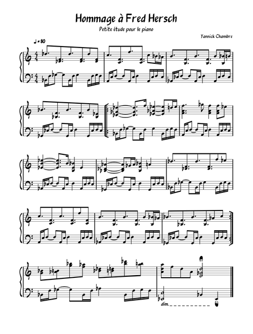 Hommage à Fred Hersch