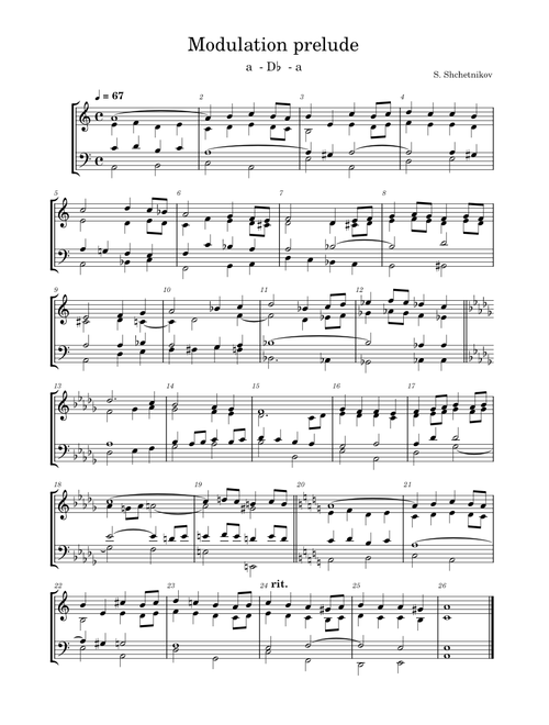 Modulation prelude