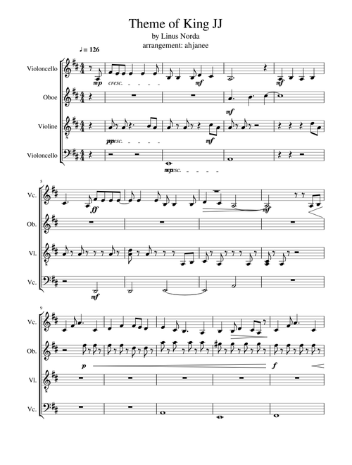 Theme of King JJ - Yuri On Ice instrumental