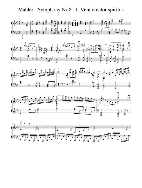 Mahler - Symphony Nr.8 - I. Veni creator spiritus