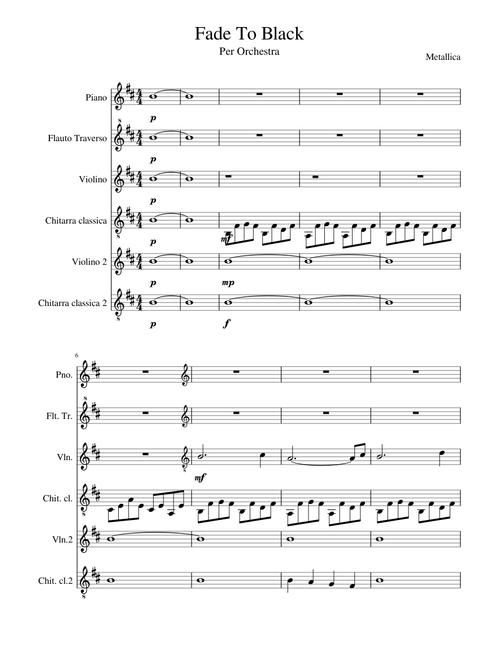 Fade To Black Metallica Orchestra Version