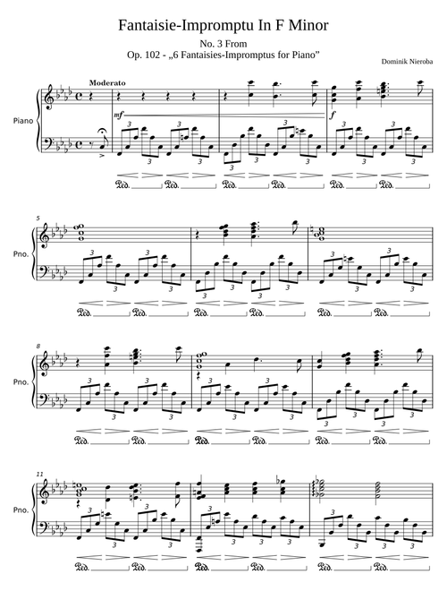 Fantaisie-Impromptu In F Minor, Op. 102 No. 3