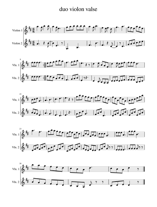 duo violon valse