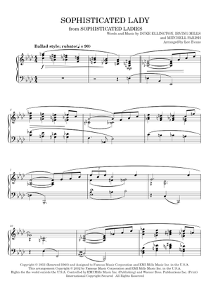 Play Official version of Sophisticated lady Sheet Music by