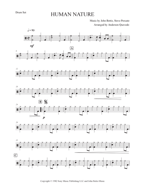 Human Nature (Arr. Anderson Quevedo) - Michael Jackson (Drums)