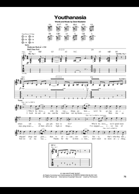 Free Youthanasia by Megadeth sheet music | Download PDF or print