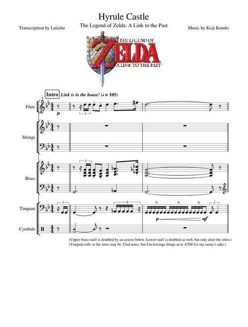 Hyrule Castle - The Legend of Zelda: A Link to the Past (Transcription)