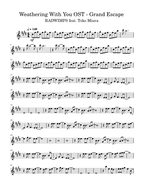 Weathering With You OST - Grand Escape