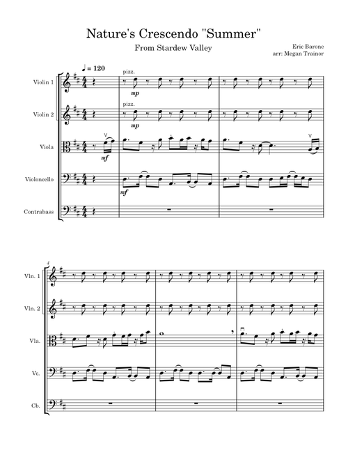 Stardew Valley - Nature's Crescendo – Eric Barone Stardew Valley - Nature's Crescendo – Stardew Valley - String Quintet