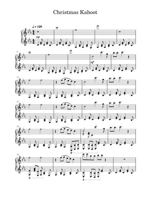 Kahoot! Christmas Lobby Music 2020 | Piano
